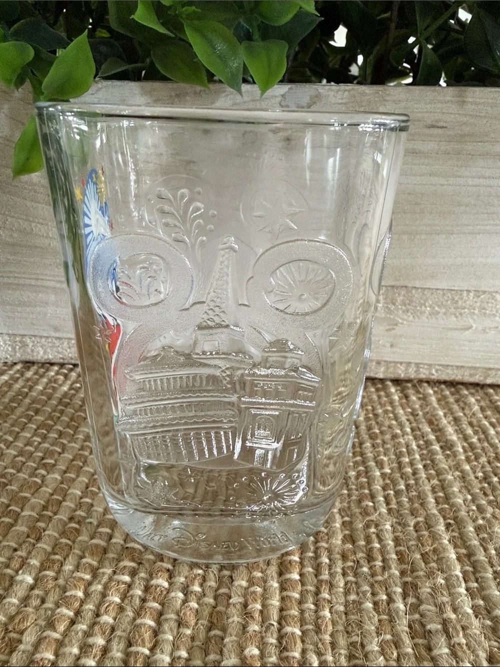2000 Celebration Disney Epcot Mickey Glass